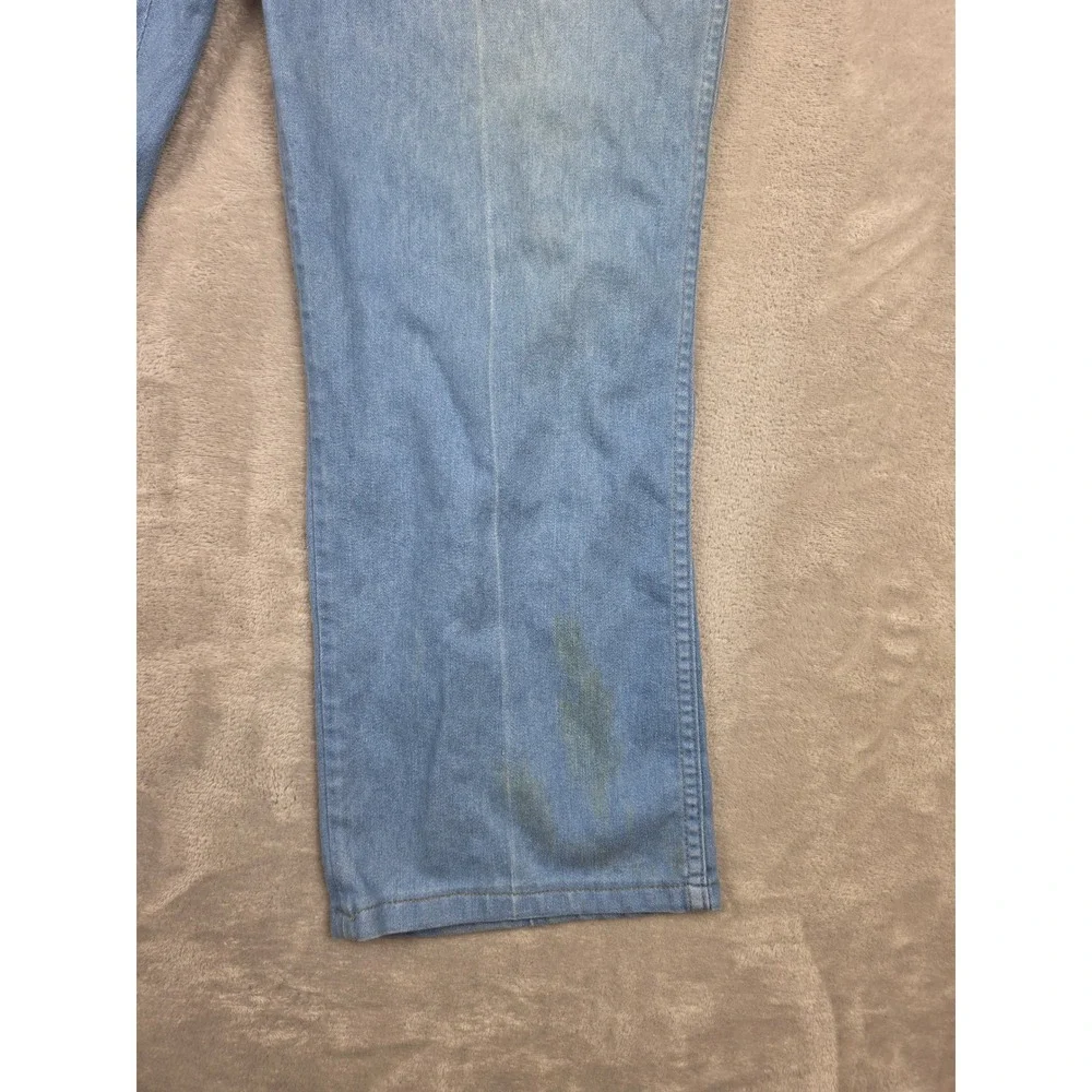Vintage Wrangler Jeans Mens 40x30 Fit 38x27 Blue USA Made Denim Pants 70s *Read